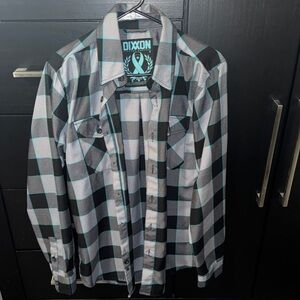 DIXXON Black and Gray Checkered Shirt